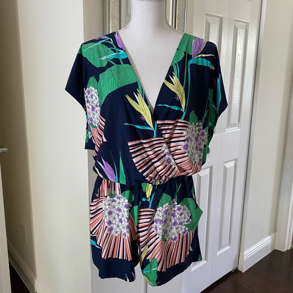 NWT Trina Turk Swim Romper Coverup